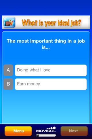 What is your ideal job? screenshot 2