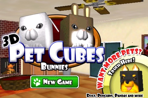 3D Pet Cubes Bunnies