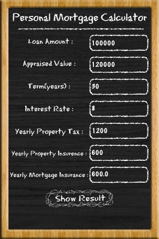 Personal Mortgage Calculator