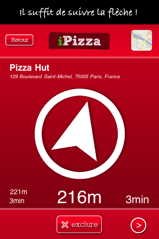 iPizza - La boussole à Pizzas ! screenshot 2