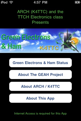 Green Electrons and Ham System Status