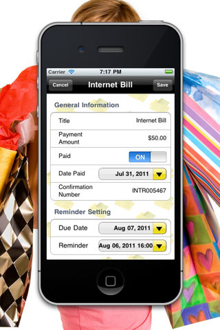 Bill Tracker HD Lite screenshot 3