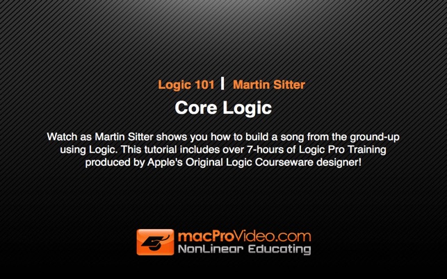 Course For Logic Pro 101(圖1)-速報App