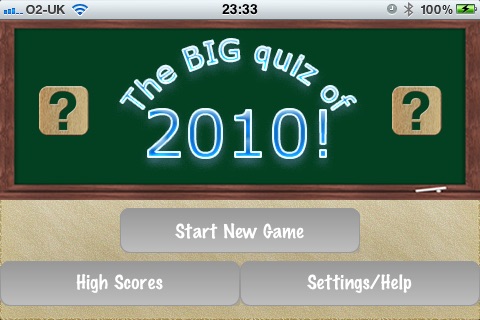 The Big Quiz Of 2010 Lite