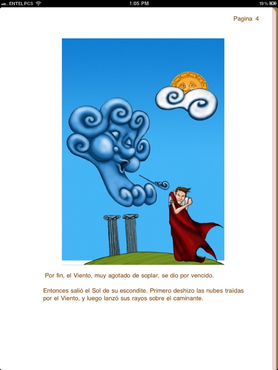 The wind and the sun - An Aesop's Fable