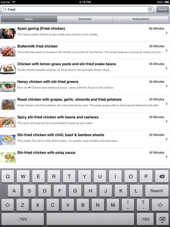 Chicken Recipes for iPad