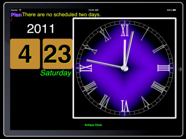 AntiqueClock for iPad