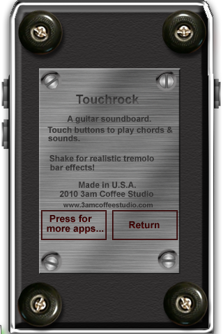 Touchrock- Air Guitar for your fingers! screenshot 2