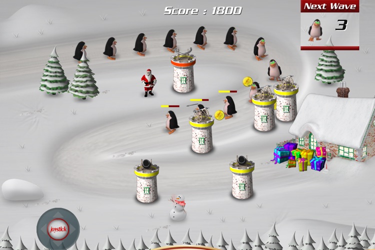 Santa is in trouble with evil robot penguins