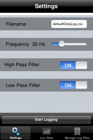 Accelerometer Data Logger