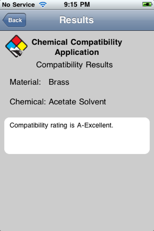 Cole Parmer Material Compatibility Chart