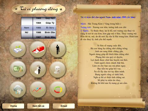 Tử Vi Đông Tây HD ( Tử Vi trọn đời & Tử Vi 2011 ) screenshot 2