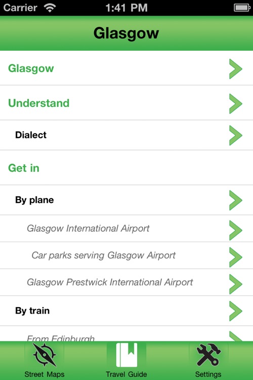 Glasgow Offline Street Map