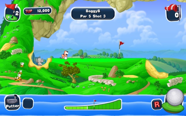 Snímek obrazovky Worms Crazy Golf
