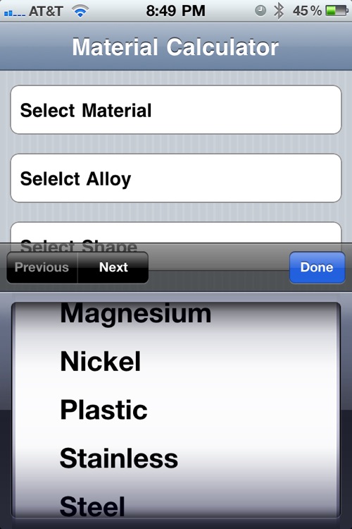 Material Calculator Metal And Materials screenshot-3