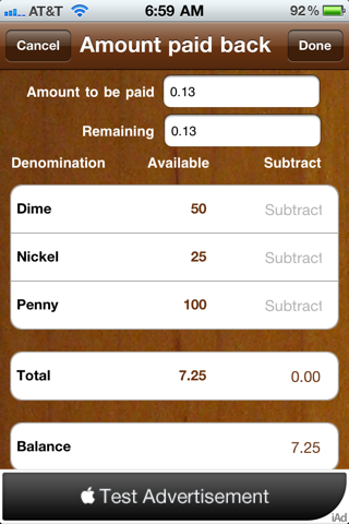 Cash Register HD Lite screenshot 3