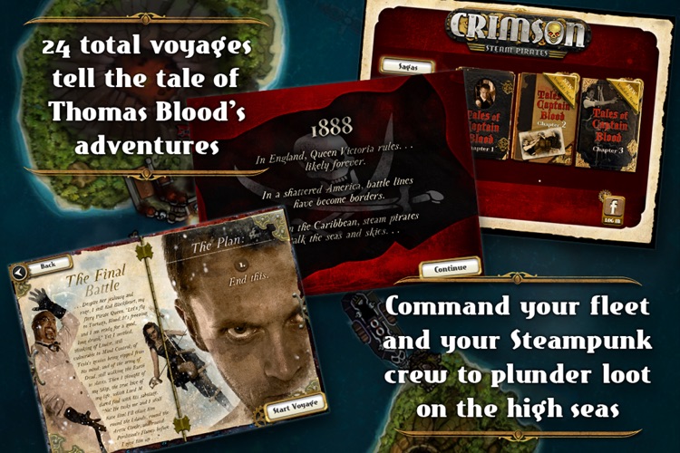 Crimson: Steam Pirates for iPhone screenshot-1
