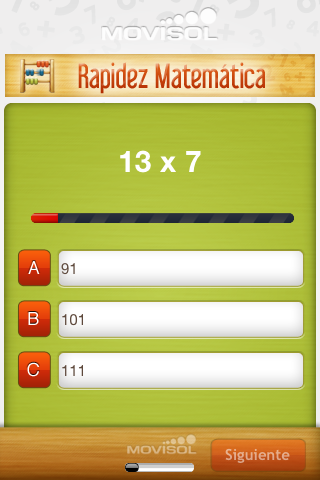 Rapidez Matemática screenshot 2