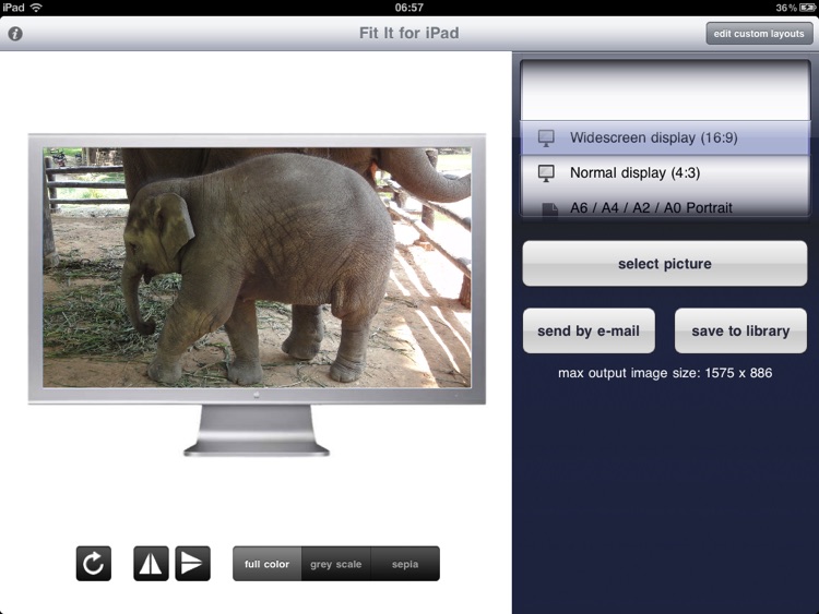 Fit it for iPad : make your pictures fit any size