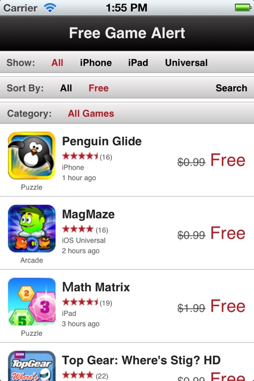 Free Game Alert - Game App Sales & Deals