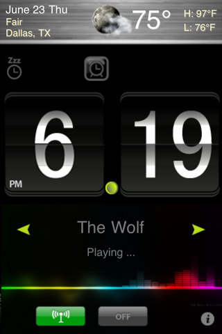 Alarm Clock + Radio HD screenshot 2