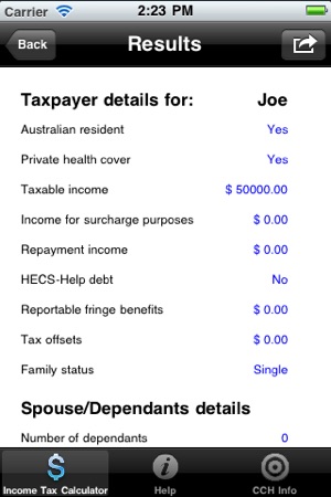 CCH Income Tax Rates Calculator Lite(圖2)-速報App