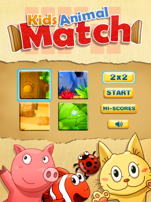 Kids Animal Match HD(圖1)-速報App