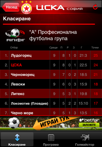 FC CSKA screenshot 3