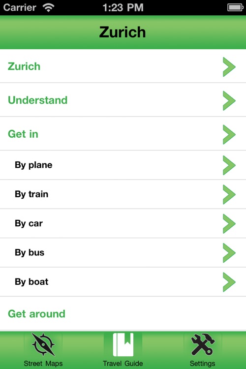Zurich Offline Street Map