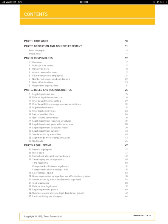 Legal Department Benchmarking Report