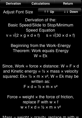 Minimum Speed Calculations screenshot-3