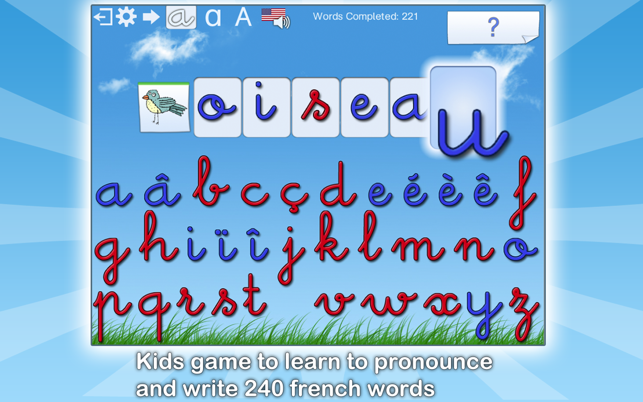 French Words for Kids - Learn to Pronounce and Write French (圖1)-速報App