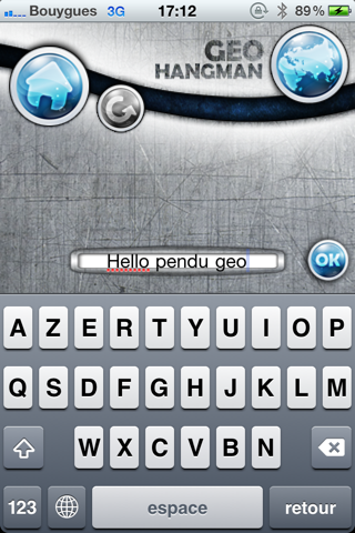 Pendu Géo (Geo Hangman) screenshot 3