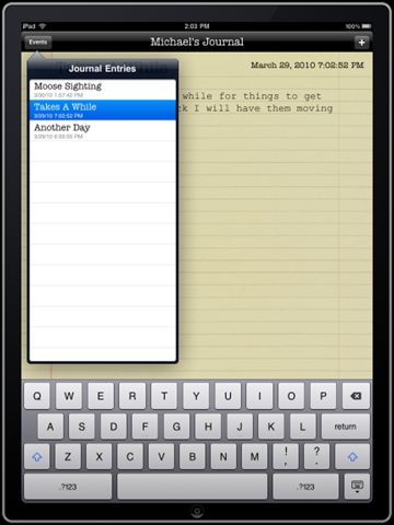 Pad Journal screenshot 2