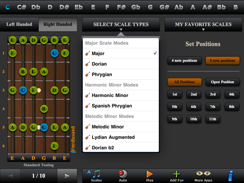 Guitar Scales, Arpeggios & Tunings LE screenshot 2