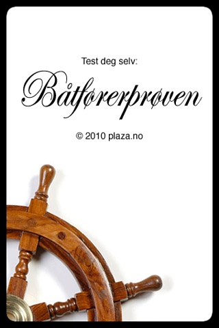 Båtførerprøven - Test deg selv