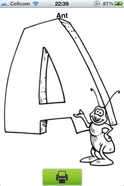 Print the alphabet anywhere with iPrintAlphabet