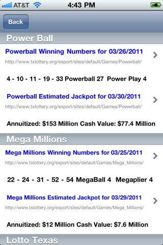 Texas Lottery Shaker screenshot 2