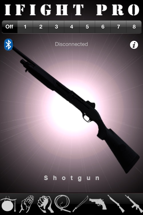 iFight Pro - A Shotgun, Rifle, Handgun / Pistol, Whip and Sword Sound Generator