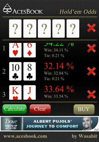 Hold'em Odds Lite screenshot 4