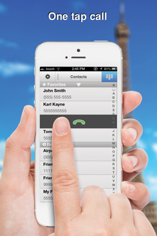 Swipe To iMessage or SMS - Tap to Call & Facetime - By ReachFast Contacts screenshot 4