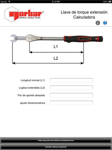 Torque Wrench Extension Calc screenshot 2