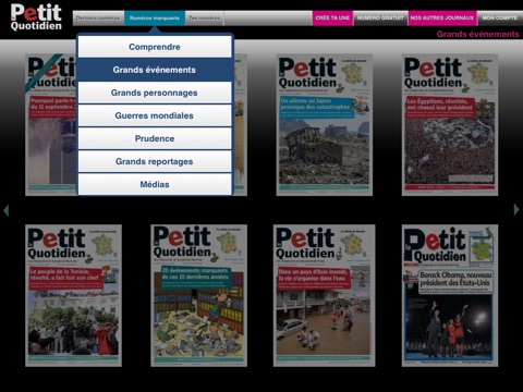 Le Petit Quotidien pour iPad screenshot 2