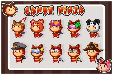 Candy Ninja-Cat screenshot 4