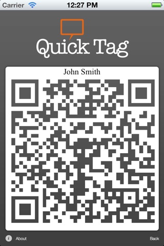 Quicktag - Share your contacts by QR Code screenshot 2