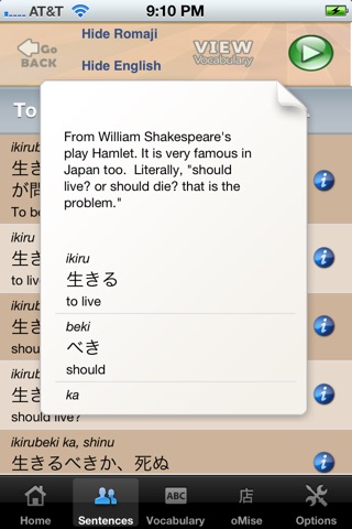 Japanese Sentences screenshot 4