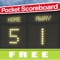 Whether you want to keep score of a table football game or 'proper' football game, pocket scoreboard will help you out