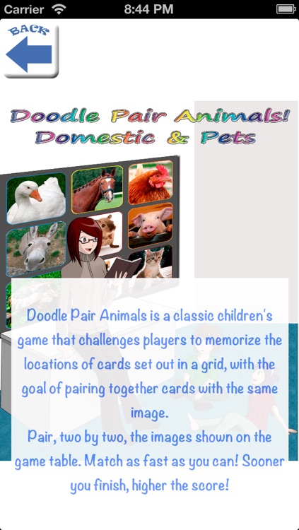 Doodle Pair Animals! Domestic&Pets - Photo Match Up Game Free Version (Picture Match) screenshot-4