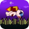 Mr. bouncy Jetpig space rocket flap flyer- a tiny bacon wings flappy pig