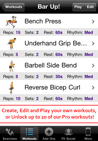 Barbell Workouts Free screenshot 3